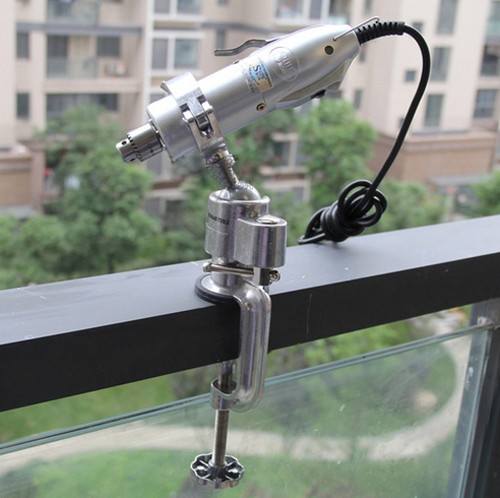 Universal Mini Clamp On Bench Vise Grinder Holder Electric Drill Stand - photo 2