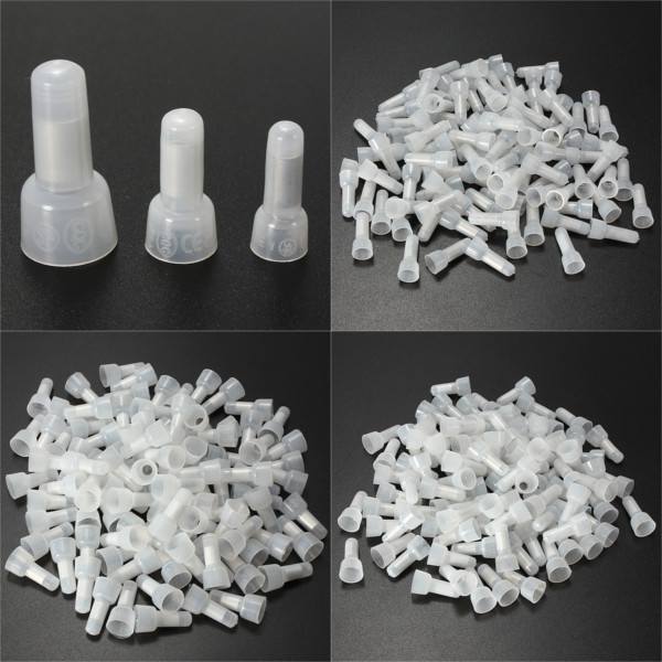 100pcs AWG22-10 Closed End Crimp Caps Splice Wire Terminals Connectors - photo 2