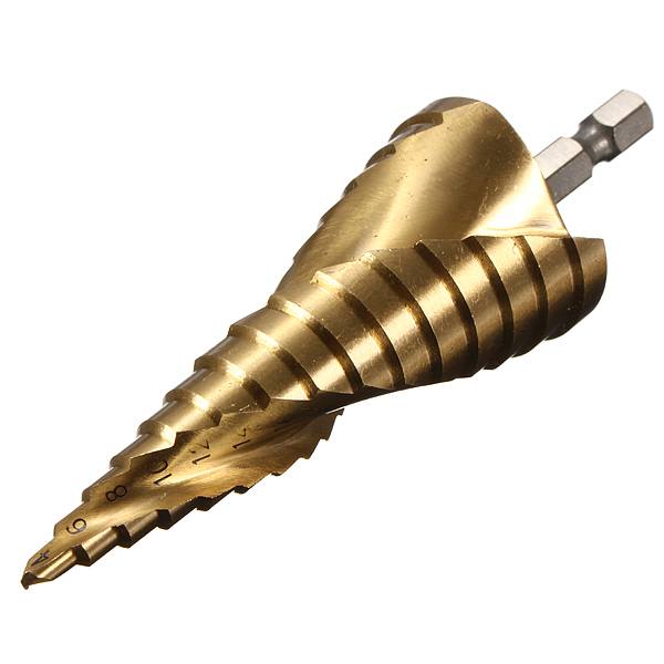 Drillpro DB-S1 3pcs HSS Spiral Grooved Step Drill Bit 4-12/4-20/4-32 - photo 6