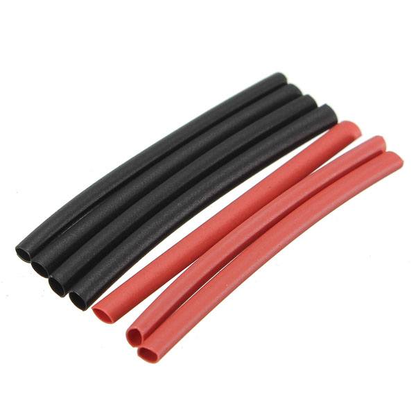 42pcs 2:1 Polyolefin H-type Heat Shrink Tube Sleeving Black Red - photo 3