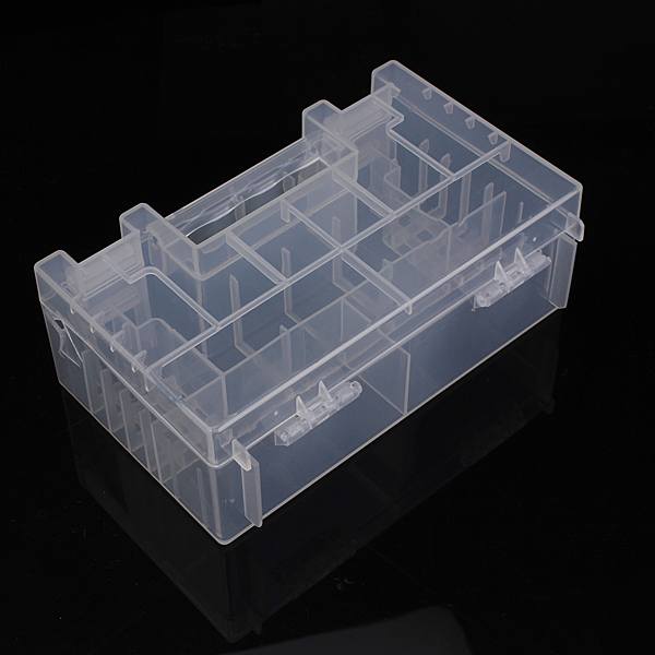 Translucent Hard Plastic Case Holder Storage Box for AA AAA C battery - photo 1