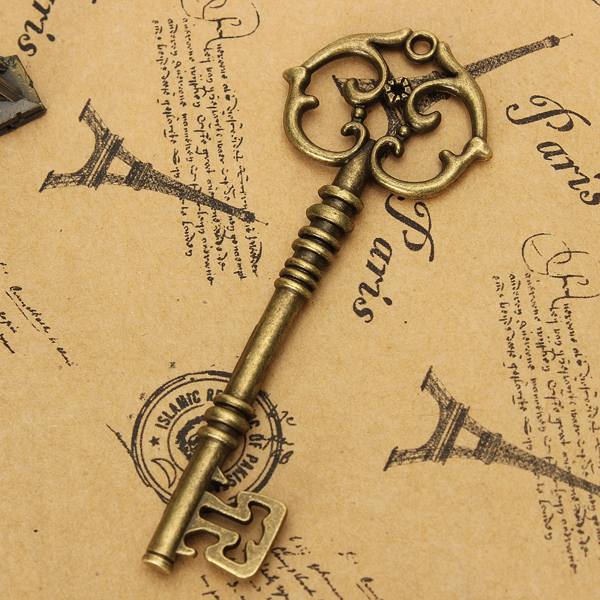 Vintage Punk Style Old Look Key Bow For Jewelry Making DIY - photo 5