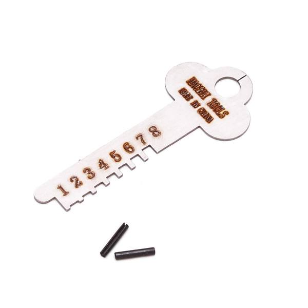 DANIU 7 Pins Stainless Steel Tubular Civil Lock Pick Open Tools Set - photo 4