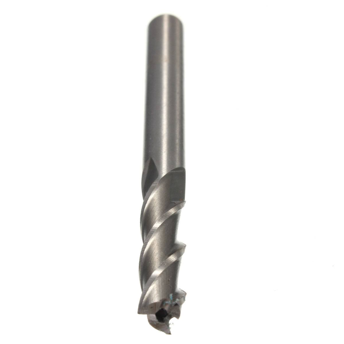 6mm x 6mm 3 Flute HSS  Aluminium End Mill Cutter Extended CNC Bit Milling Cutter - photo 3