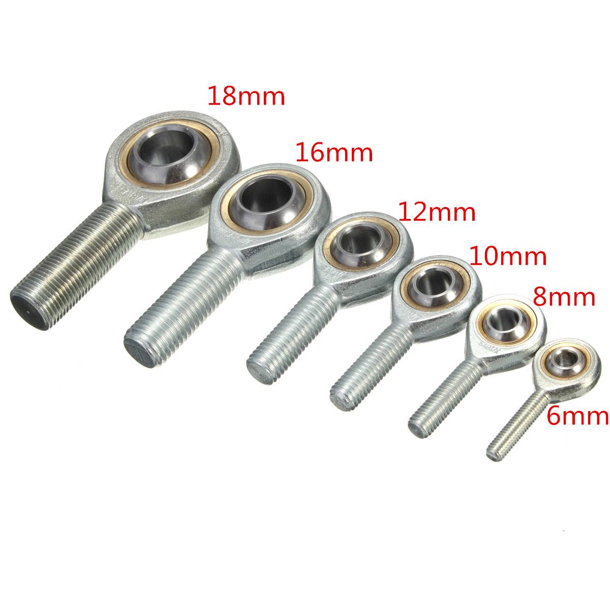 6mm-18mm Male Thread Rod End Joint Bearing SA6T/K-SA18T/K Spherical Oscillating Bearing CNC Parts - photo 4