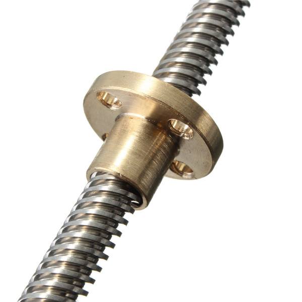 Machifit 400mm T8 Lead Screw 8mm Thread 2mm Pitch Lead Screw with Copper Nut - photo 1