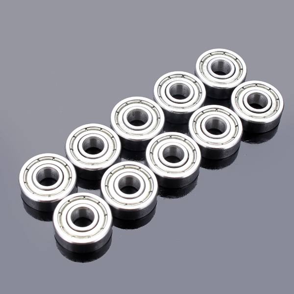 10pcs 5x14x5mm Steel Sealed Shielded Deep Groove Ball Bearing 605zz - photo 2