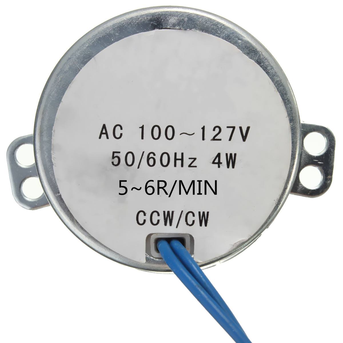 Turntable Synchronous Motor AC 100-127V 5-6RPM 50/60Hz 4W CCW/CW Heater Motor - photo 5