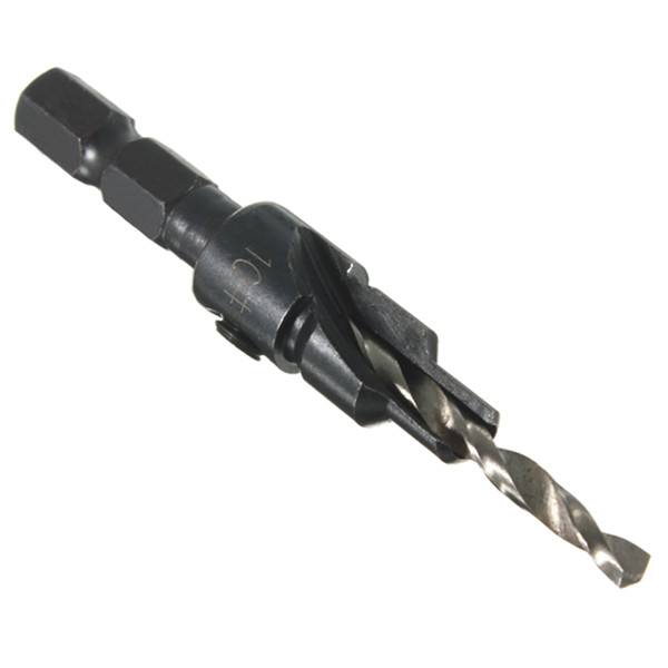 5pcs Hss Countersink Drill Cone Bit Set Quick Change Hex Shank Woodworking Screw Reamer - photo 9