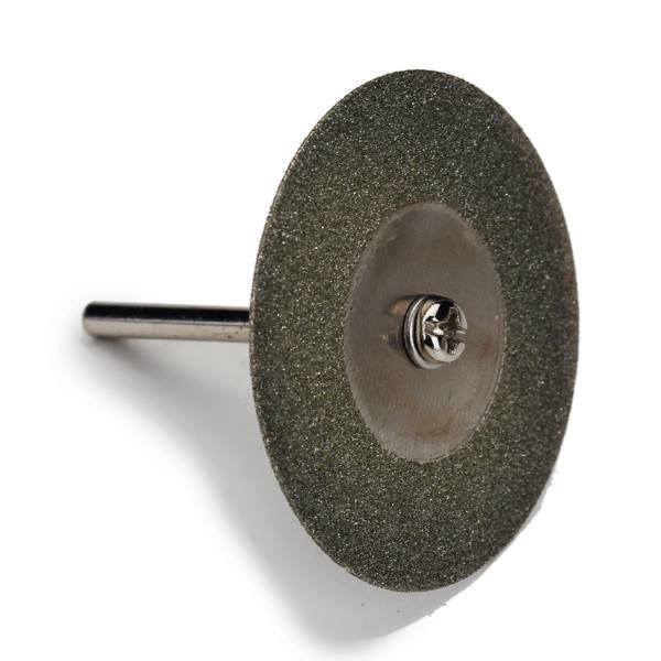 10pcs 40mm Diamond Grinding Wheel Cutting Disc with 2 Mandrels for Dremel Rotary Tool - photo 2