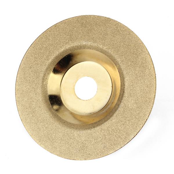 100mm x 16mm Diamond Grinding Wheel Disc Hard Alloy Golden Polishing Disc - photo 1