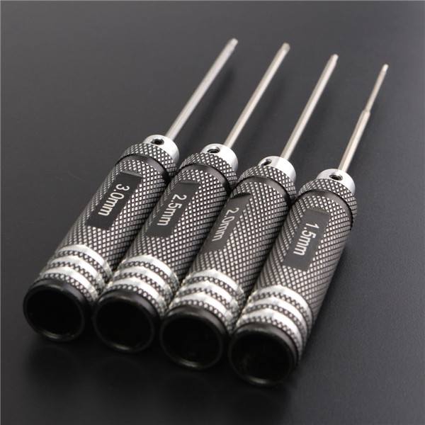 Drillpro 4pcs Hex Screwdriver Tool Kit 1.5/2.0/2.5/3.0mm Black Repair Tool Set - photo 10