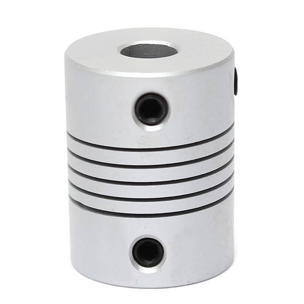 6mm x 6.35mm Aluminum Flexible Shaft Coupling OD19mm x L25mm CNC Stepper Motor Coupler Connector - photo 2