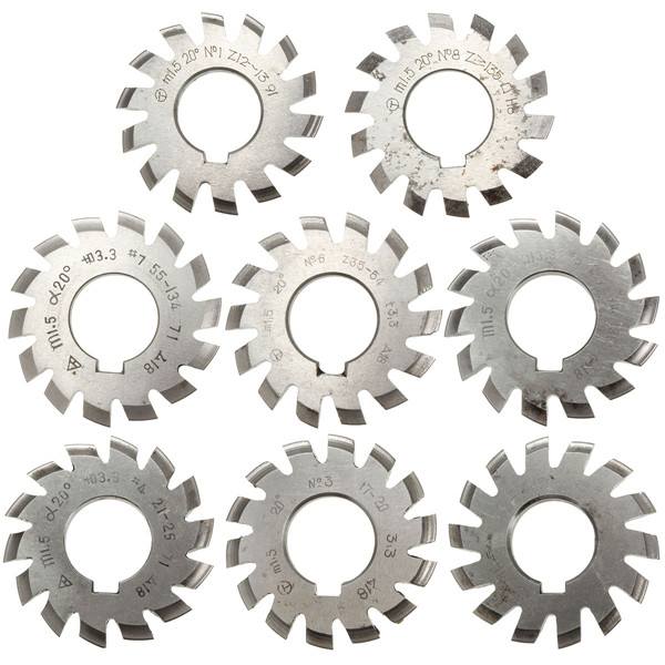 Module 1.5 PA20 Bore 22mm #1-8 HSS Involute Gear Milling Cutter - photo 10