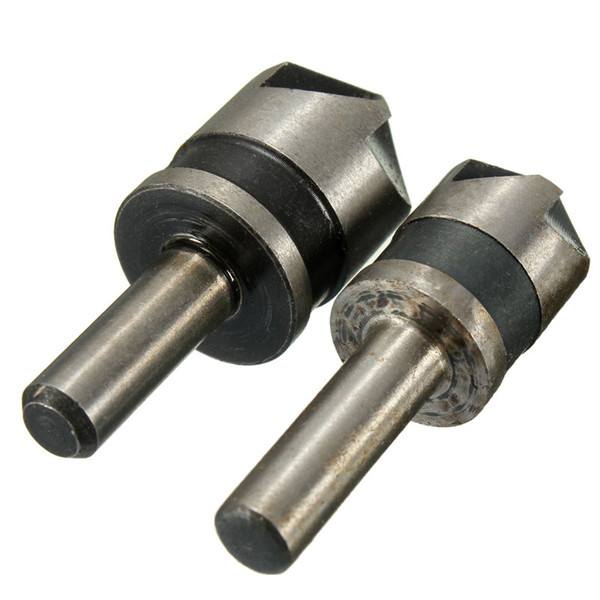 2pcs 5 Flute 82 Degree 1/4 Shank Countersink Drill Bit Set Chamfer Cutter - photo 6