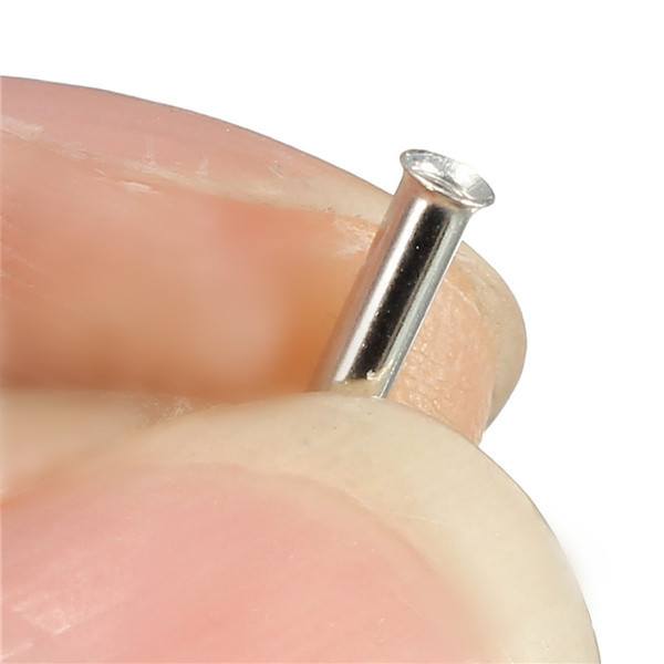 Excellway BC01 100 Pcs Naked Insulated Tube Terminal Block Cord End Terminal - photo 5