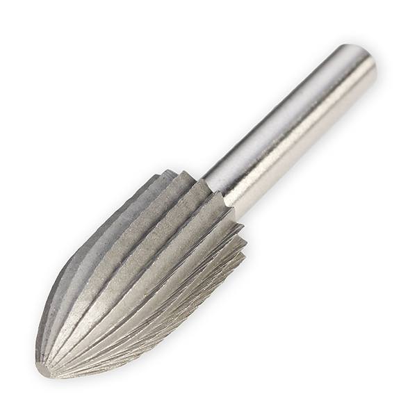 Drillpro 6pcs 6mm Shank Tungsten Steel Rotary File Cutter Engraving Grinding Bit For Rotary Tools - photo 5