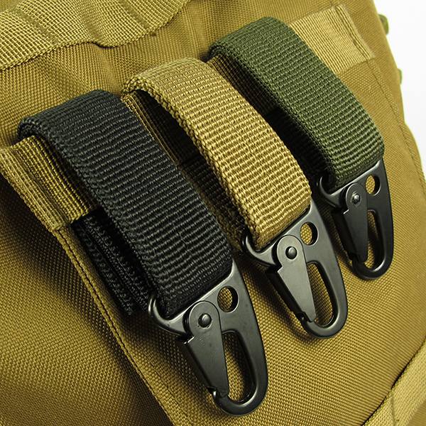 Carabiner Hook Webbing Buckle Nylon Molle Belt Hanging Key Ring Outdoor Tool - photo 10