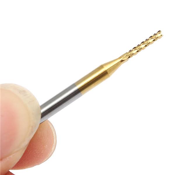 1.5mm Tungsten Steel Titanium Coat Carbide End Mill Cutter Engraving Bit CNC PCB Rotary Burr - photo 5