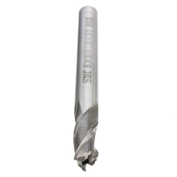 6mm 3 Flute HSS Aluminium Extra Long End Mill Cutter CNC Bit - photo 7