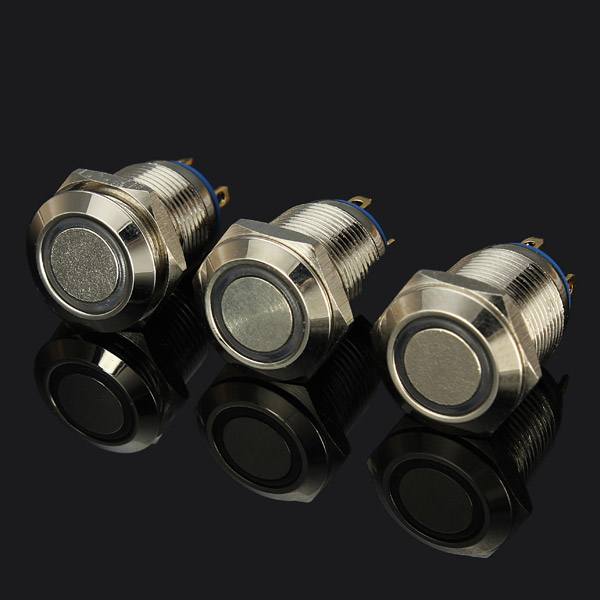 3V 12mm Momentary Push Button Switch LED Switch Waterproof Switch - photo 5