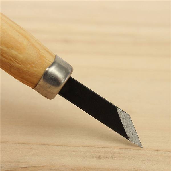 10pcs Wood Carving Chisel Set High Carbon Steel with Wooden Handle - photo 9