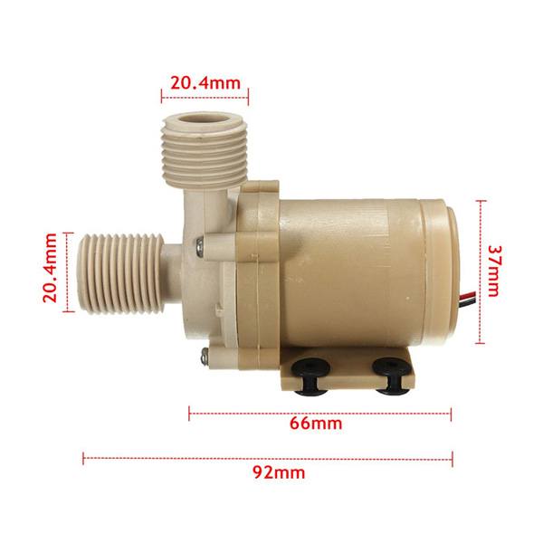 [US Warehouse] DANIU DC 12V Solar Hot Water Circulation Pump Brushless Motor Water Pump - photo 9
