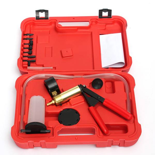 Hand Held Brake Bleeder Tester Set Bleed Kit Vacuum Pump Fluid Reservoir Tester - photo 1
