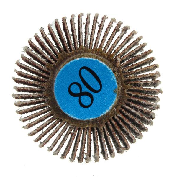 30mm Sanding Sandpaper Flap Wheel Disc 80 Grit For Dremel Rotary Tools - photo 2