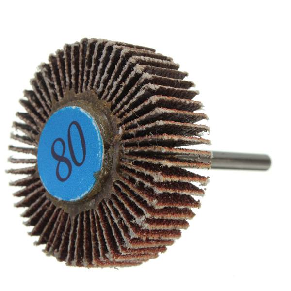 30mm Sanding Sandpaper Flap Wheel Disc 80 Grit For Dremel Rotary Tools - photo 1