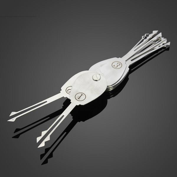 DANIU 20psc Foldable Car Lock Opener Double Sided Lock Pick Set Locksmith Tools - photo 7