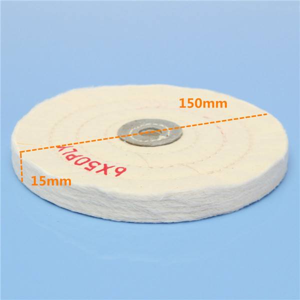 6 Inch Round Felt Wool 1/2inch Arbor Buffer Polisher Buffing Polishing Wheel - photo 7