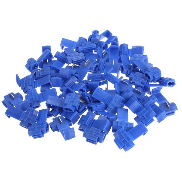50pcs Scotch Lock Quick Splice 18-14 AWG Wire Connector Blue - photo 5