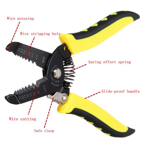Multifunctional Durable Multifunction Handle Tool Wire Stripper Stripping Pliers - photo 8