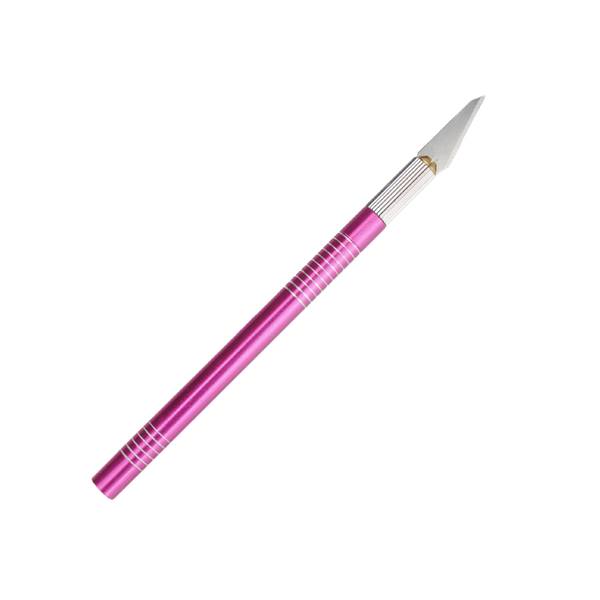 Colorful Metal Handle Hobby Cutter Pen Cutter With 5pcs Blade Set - photo 2