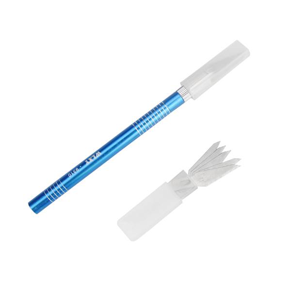 Colorful Metal Handle Hobby Cutter Pen Cutter With 5pcs Blade Set - photo 6
